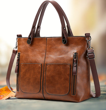CL1247 - Retro Ladies Pu Tote Bag